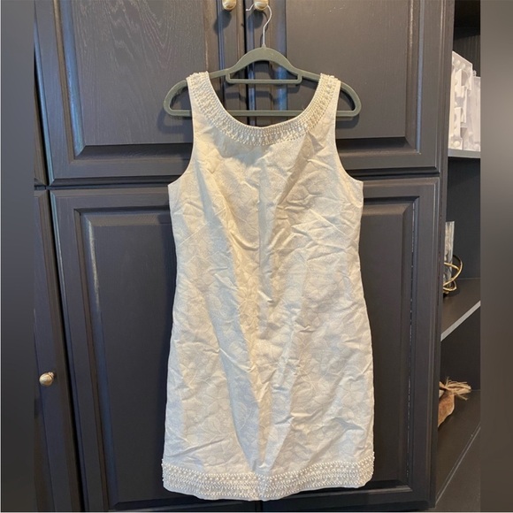 Lilly Pulitzer Elegant White Sleeveless Dress size 8 - Picture 5 of 9